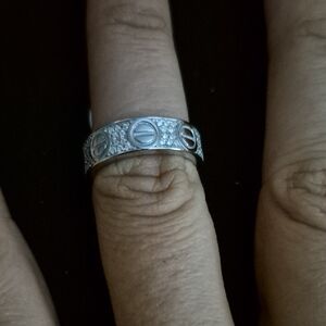 925 Silver Moissanite Love Band | 0.5 CT VVS
